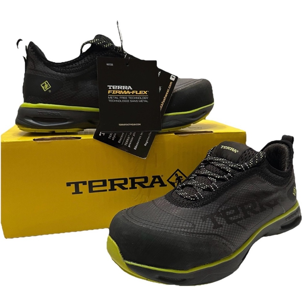 Terra Lites Composite Kryptoe Safety Work Shoes Sneakers Men’s 5/Women’s 7 Black